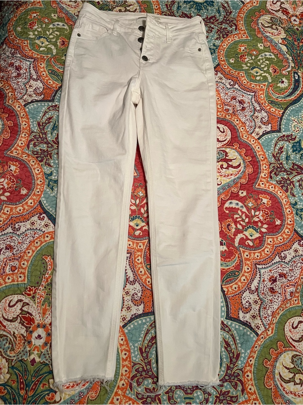 Old Navy Button Fly High-Rise Straight Jeans